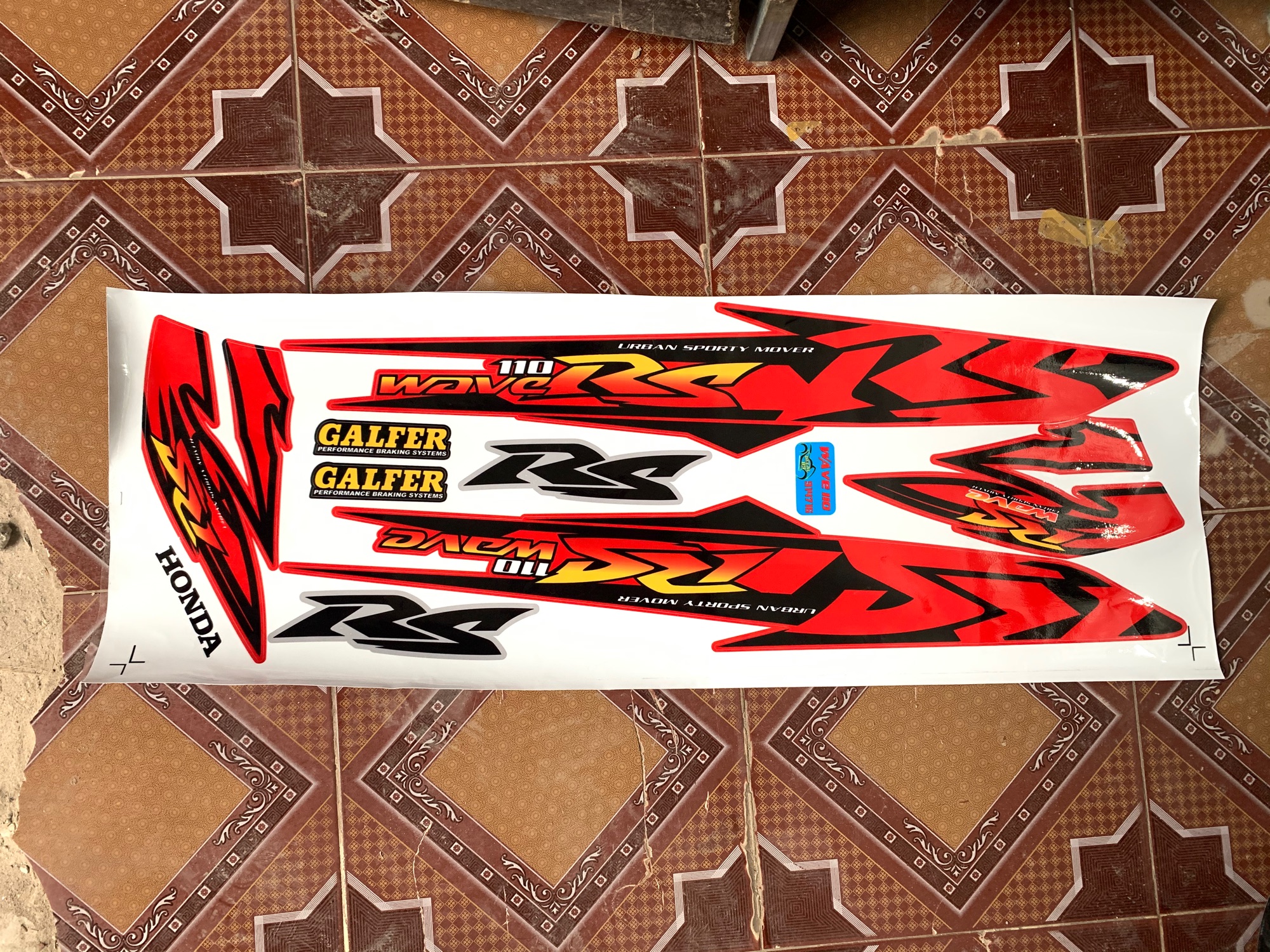 Tem Chế Wave RS Màu Đỏ