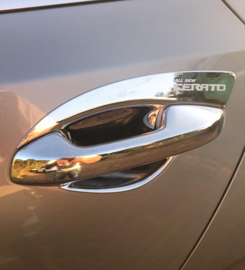 Ốp Trang Trí Hõm Cửa Xe Kia Cerato 2019 2020 2021 2022 Mạ Crom Cao Cấp, Giúp Chống Xước, Làm Đẹp Xe, Có Sẵn Keo Dính 2 Mặt, Lắp Đặt Dễ Dàng Tại Nhà