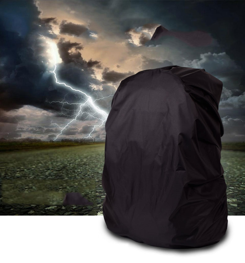 Túi bọc balo đi mưa chống bụi - chống nước màu đen loại 45 lít