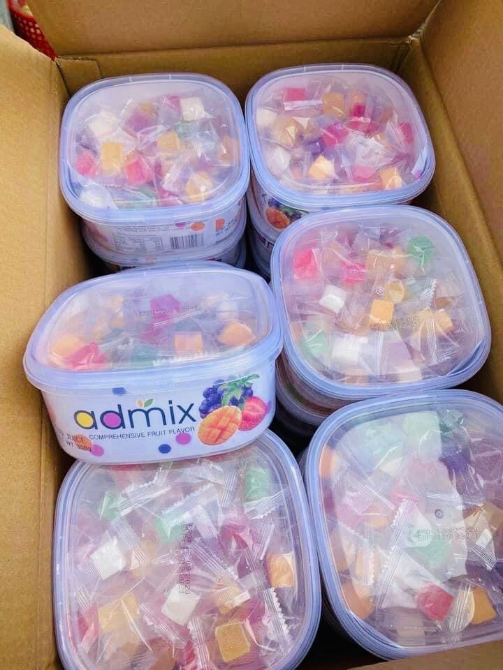 Hộp kẹo dẻo trái cây Hàn Quốc đủ mùi Admix 308g