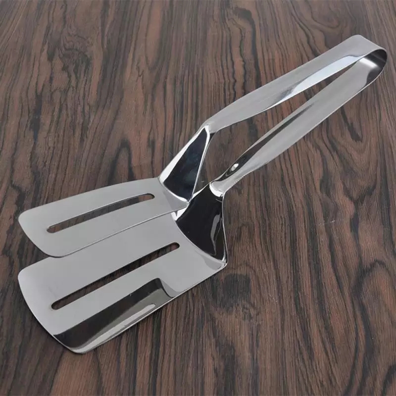 Kẹp gắp thực phẩm bằng inox bản lớn