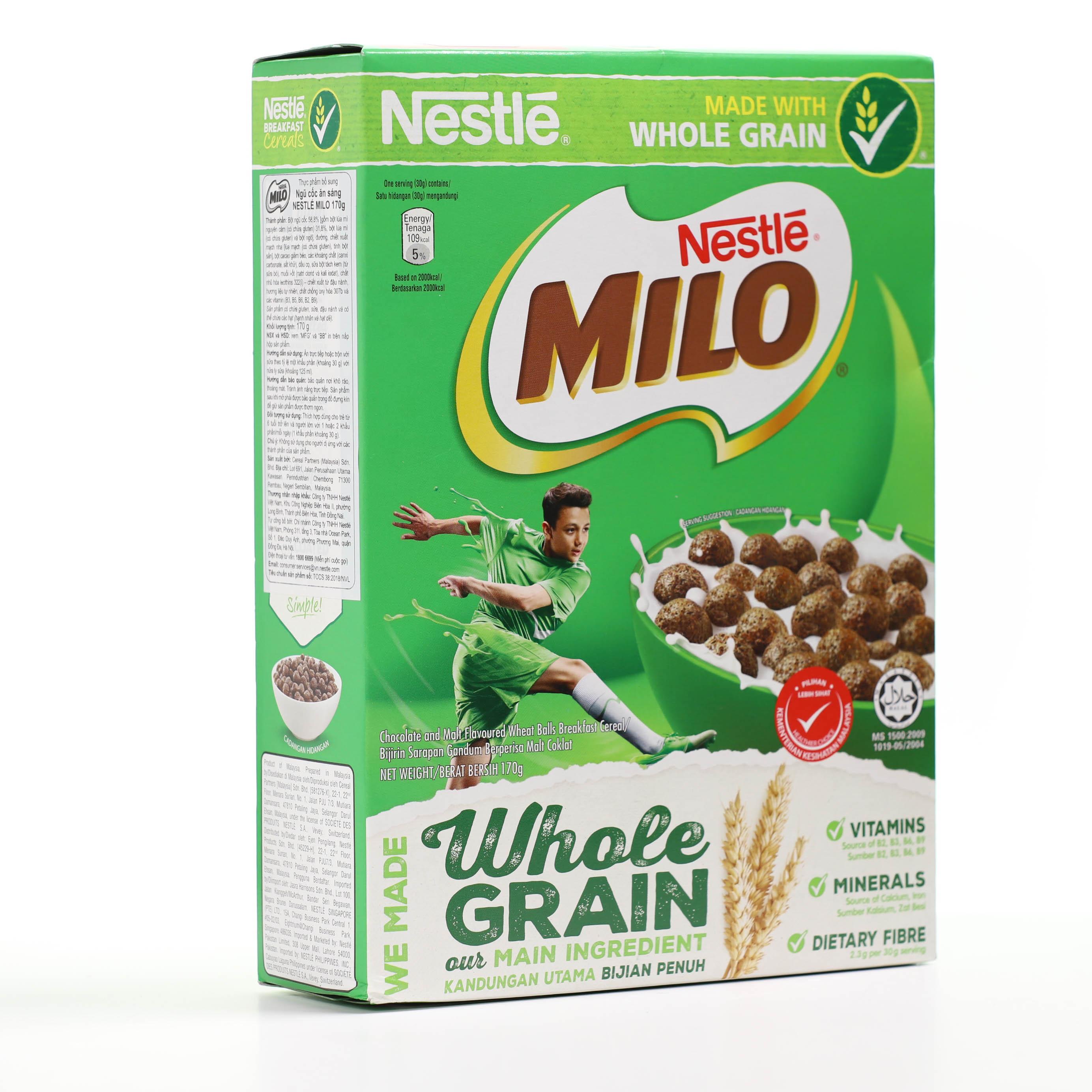 Bánh Ăn Sáng Nestle MILO Cereal (170g)