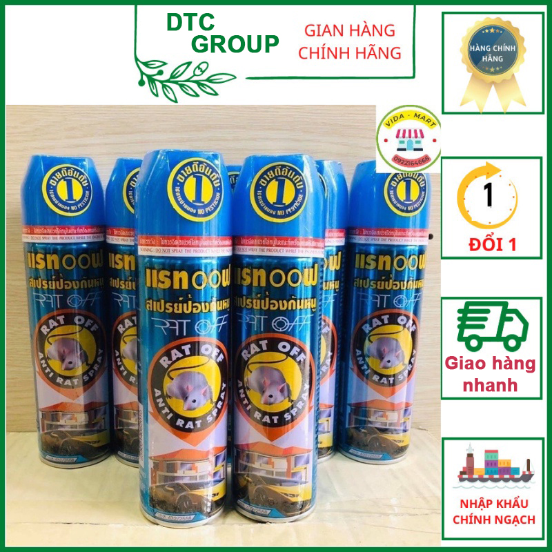 Chai xịt đuổi chuột rat off anti rat spray 200ml -thái lan cực kì hiệu quả luôn, thuốc xịt chuột thái lan siêu hiệu quả, chai xịt đuổi chuột rat off anti rat spray - thái lan