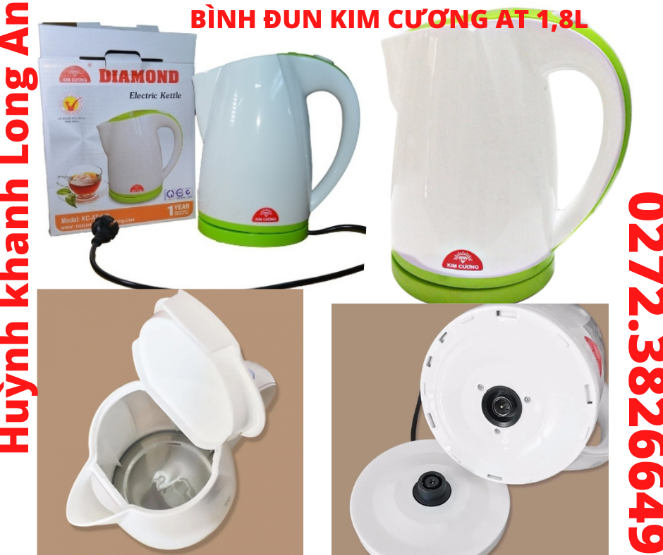 Bình đun siêu tốc kim cương at 1,8l