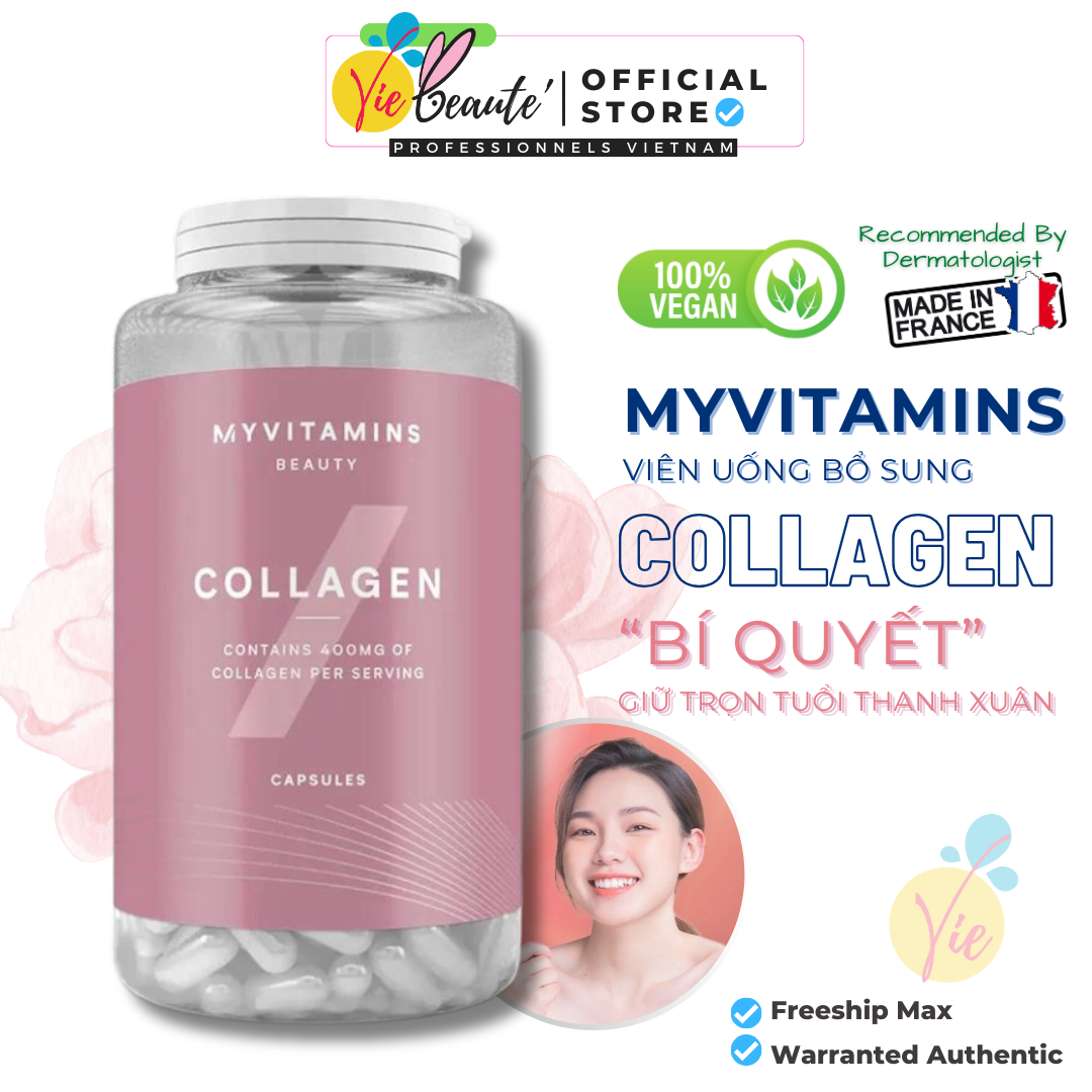 Viên Uống Collagen Thủy Phân Myvitamins 90 Viên - Làm Đẹp Da