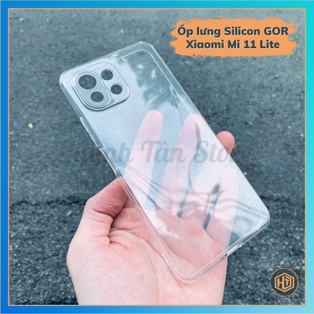 Ốp lưng GOR cho Xiaomi Mi 11 Lite Silicon dẻo trong
