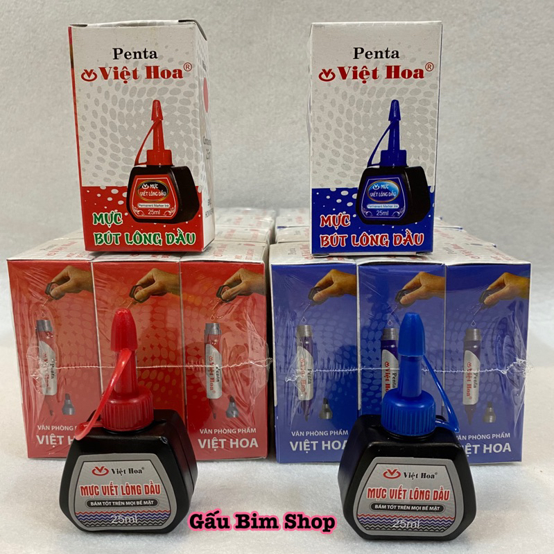 Lọ mực dạ dầu penta - việt hoa 25ml