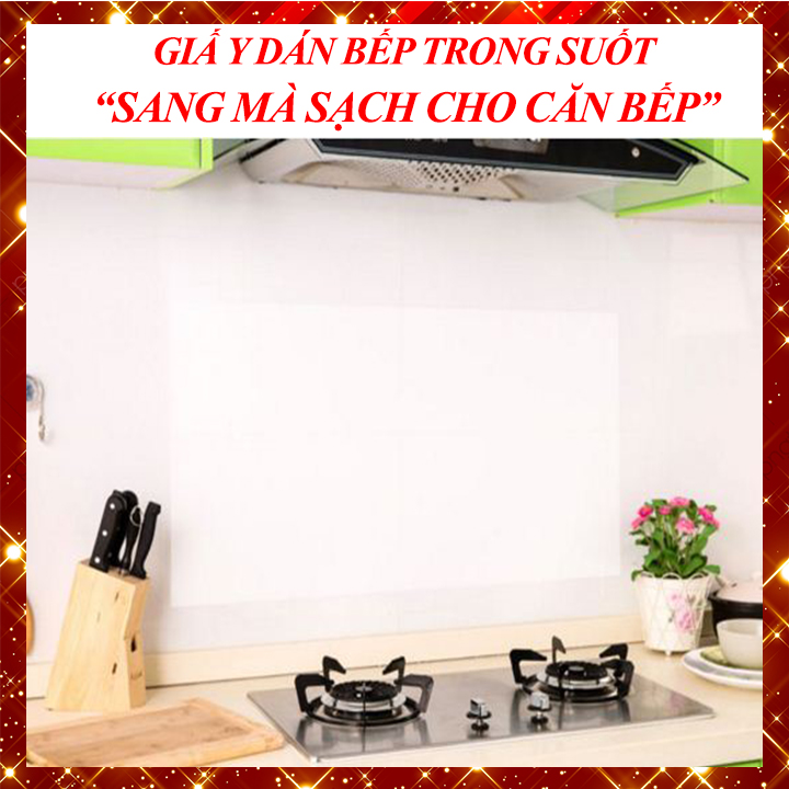 1 Giấy dán bếp trong suốt gia đình kích thước 70x45cm