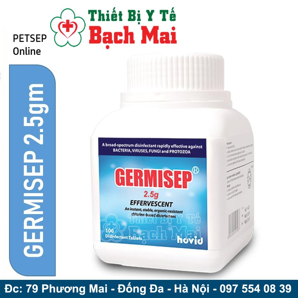 ✽✣✲ [Y Tế Bạch Mai] Viên Ngâm Sát Khuẩn Germisep 2.5 gr