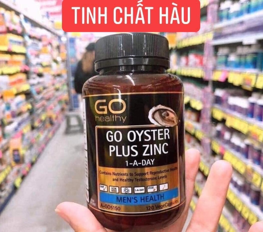 Tinh chất hàu úc 🎊 go oysters plus zinc 120 viên