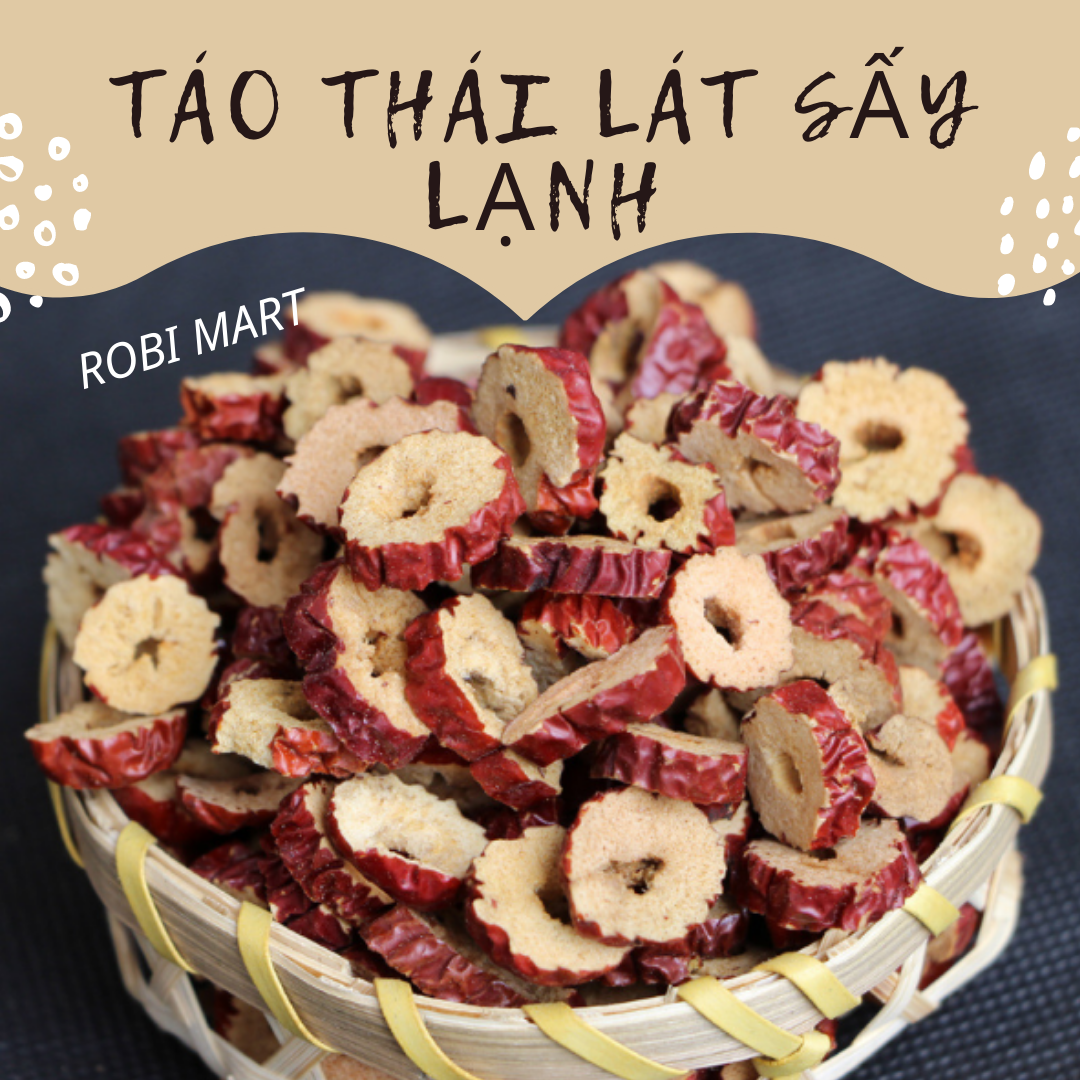 [HCM]Táo đỏ thái lát sấy lạnh - Trọng lượng 250 gram