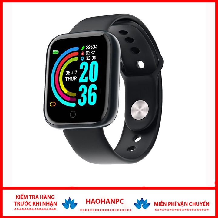 Mẫu Mới 2020 - Đồng hồ thông minh Y68 Không Thấm Nước  Đồng Hồ Thông Minh Kỹ Thuật Số