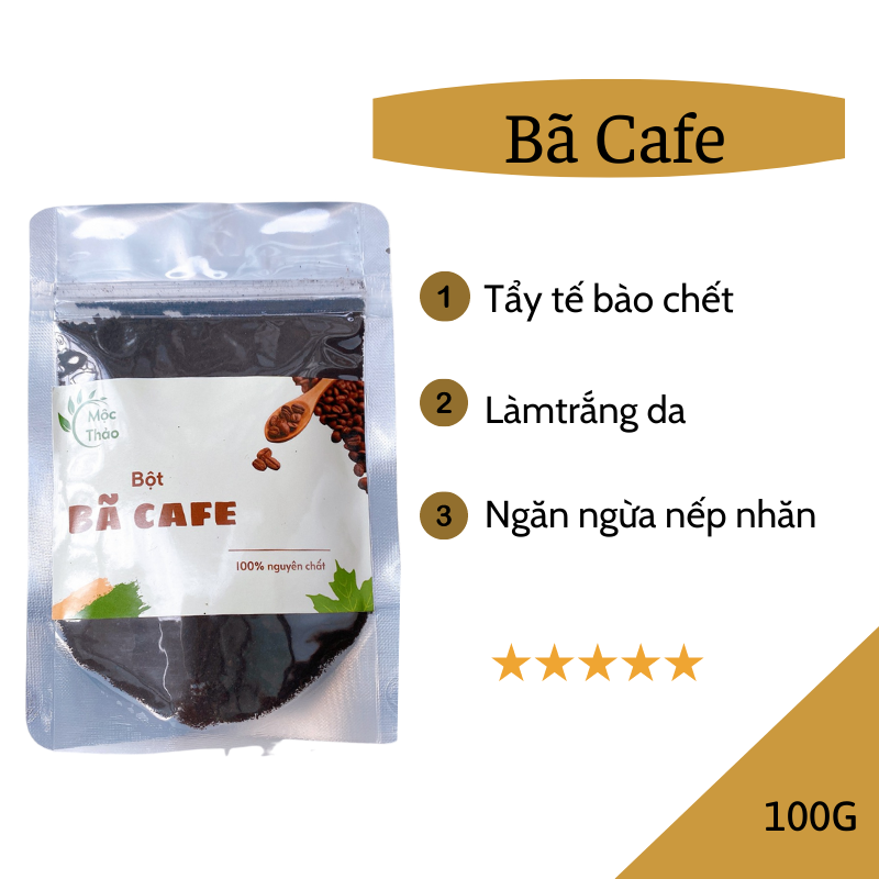 Bã Cà phê đắp mặt, tắm trắng, tẩy da chết HandMade nguyên chất