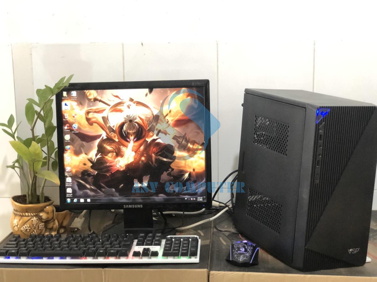 [HCM][Trả góp 0%]PC chơi game A6 5400k 3.6Ghz/ Ram 8G/ Vga 4G/ Hdd 250G/ Case nguồn/ phím chuột LED (như hình)