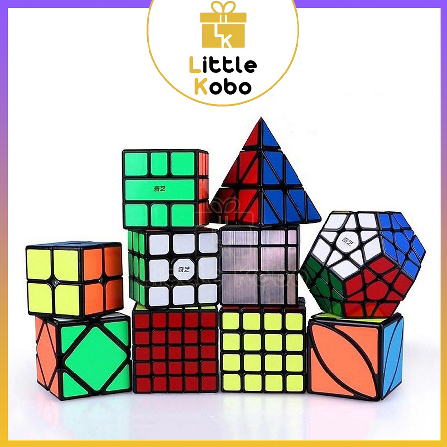 [Loại Xịn] Rubik QiYi 2x2 3x3 4x4 5x5 Megaminx Pyraminx Rubic Biến Thể Rubic Đồ Chơi Trí Tuệ Trẻ Em Phát Triển Tư Duy - Little Kobo