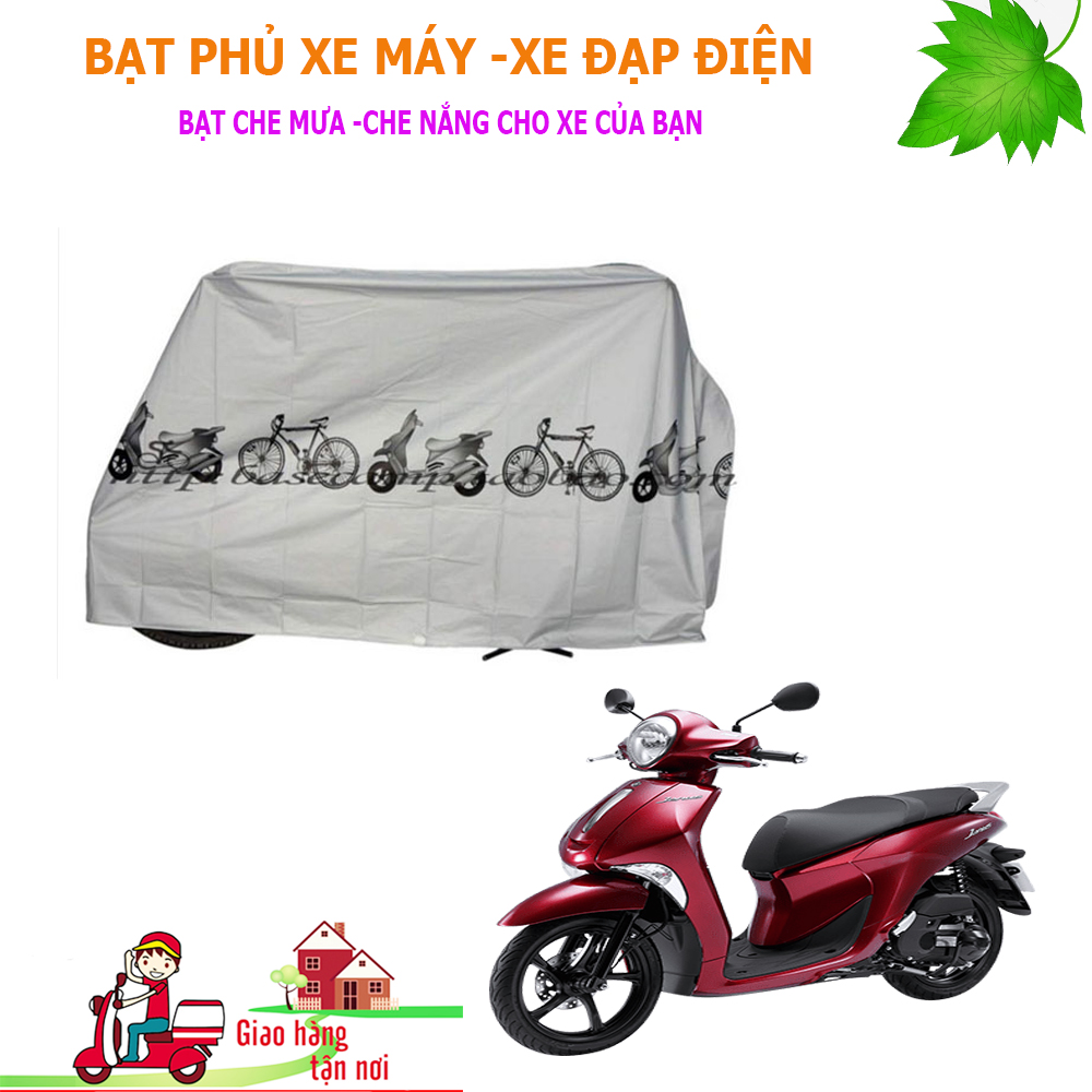 [HCM]Bạt Phủ Xe Máy Đa NăngTấm Trùm Xe Máy - Xe Đạp Vải Dù Siêu Bền Siêu Tốt Chống Mưa Nắng vyvy store 98