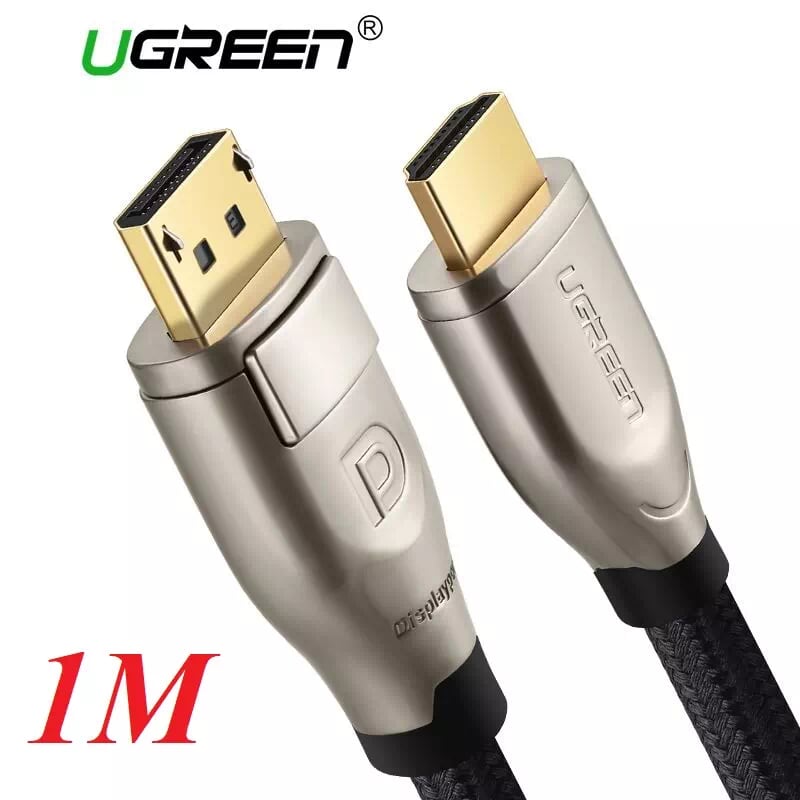 Ugreen 40432 1m màu đen cáp chuyển đổi displayport 1.2 sang hdmi 2.0 cao cấp dp111