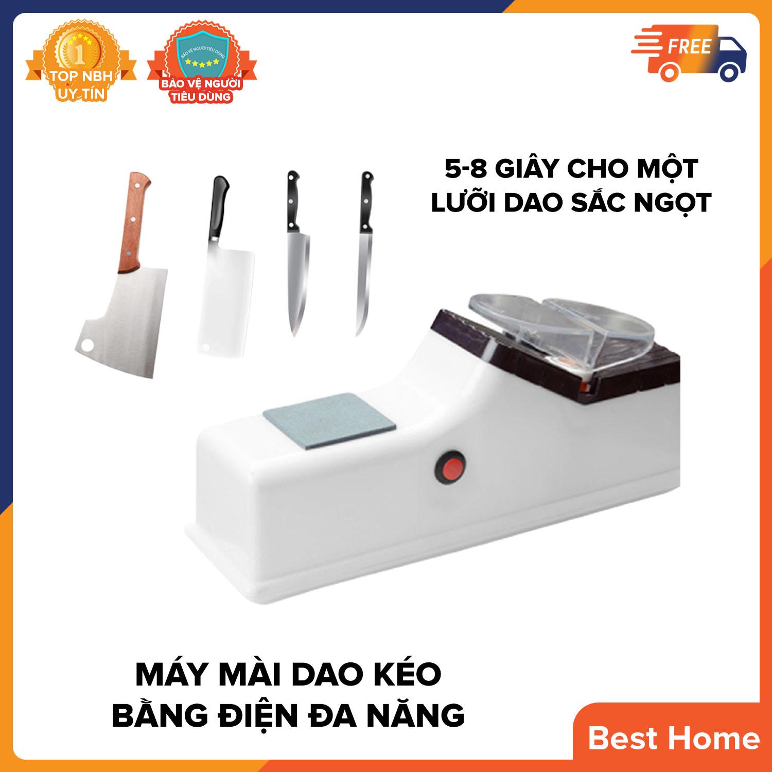 Máy mài dao kéo bằng điện tự động, gọn nhẹ, đa năng tiện ích, tiết kiệm thời gian, dễ sử dụng cho gia đình