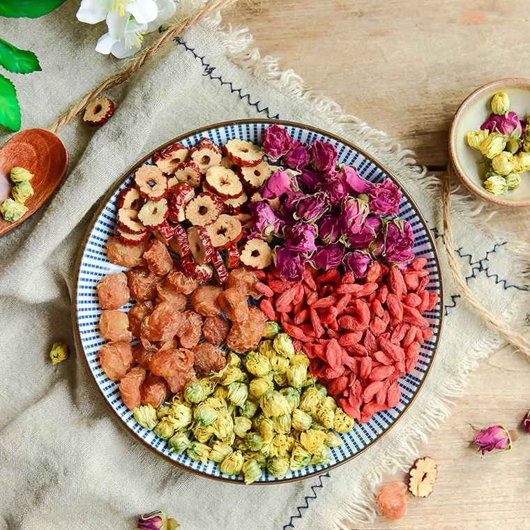 [HCM]Trà hoa hồng hoa cúc kỷ tử 100g