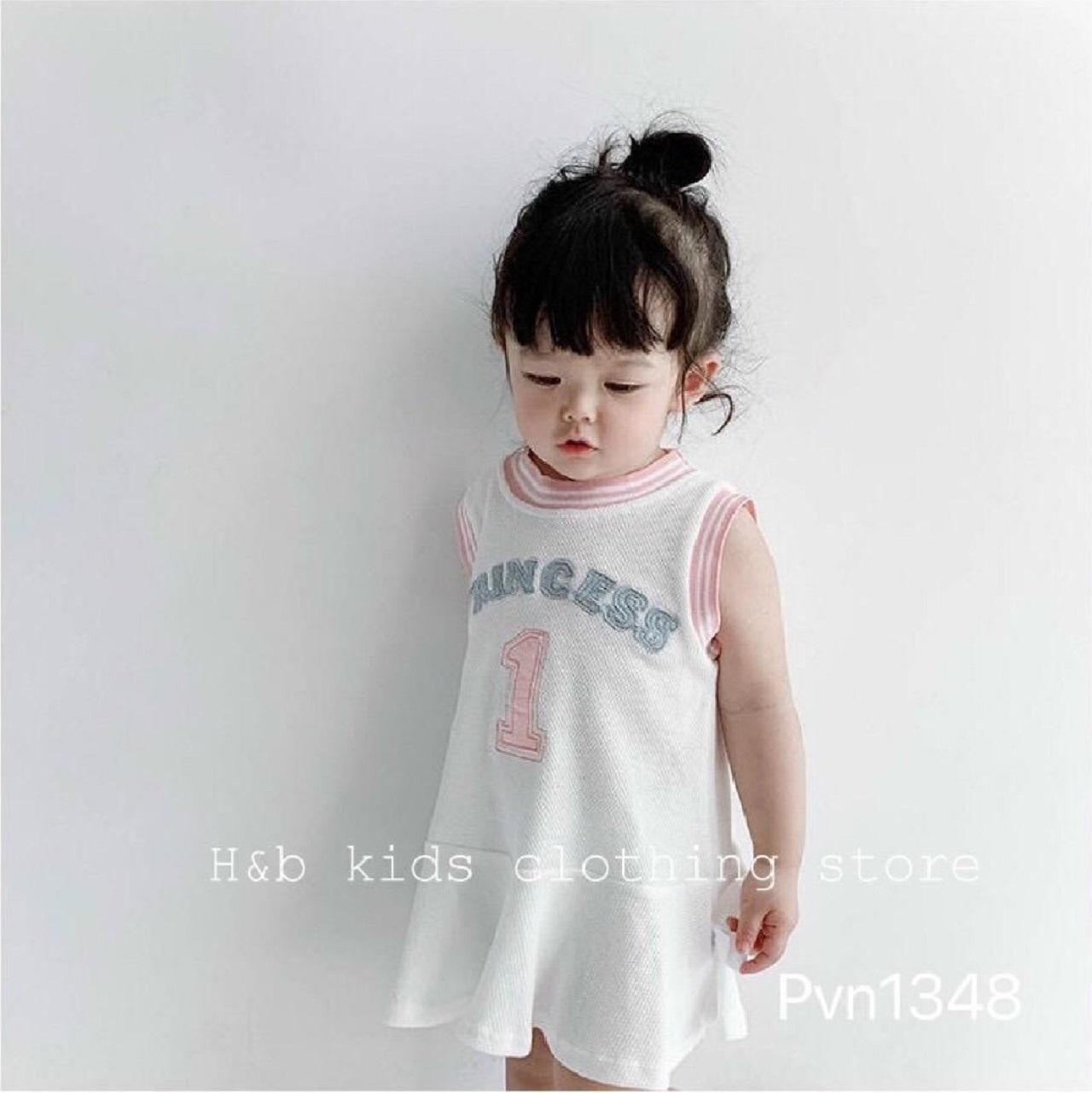 K16: Bộ váy thun cotton 4 chiều năng động cho bé gái