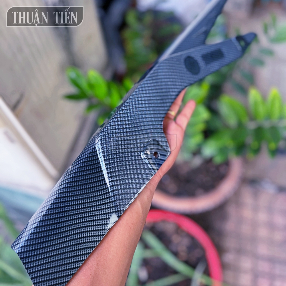 Che sên exciter 150 cacbon 2015- 2019 - dùng thay thế che sên zin đẹp mắt, hàng xi cacbon cao cấp