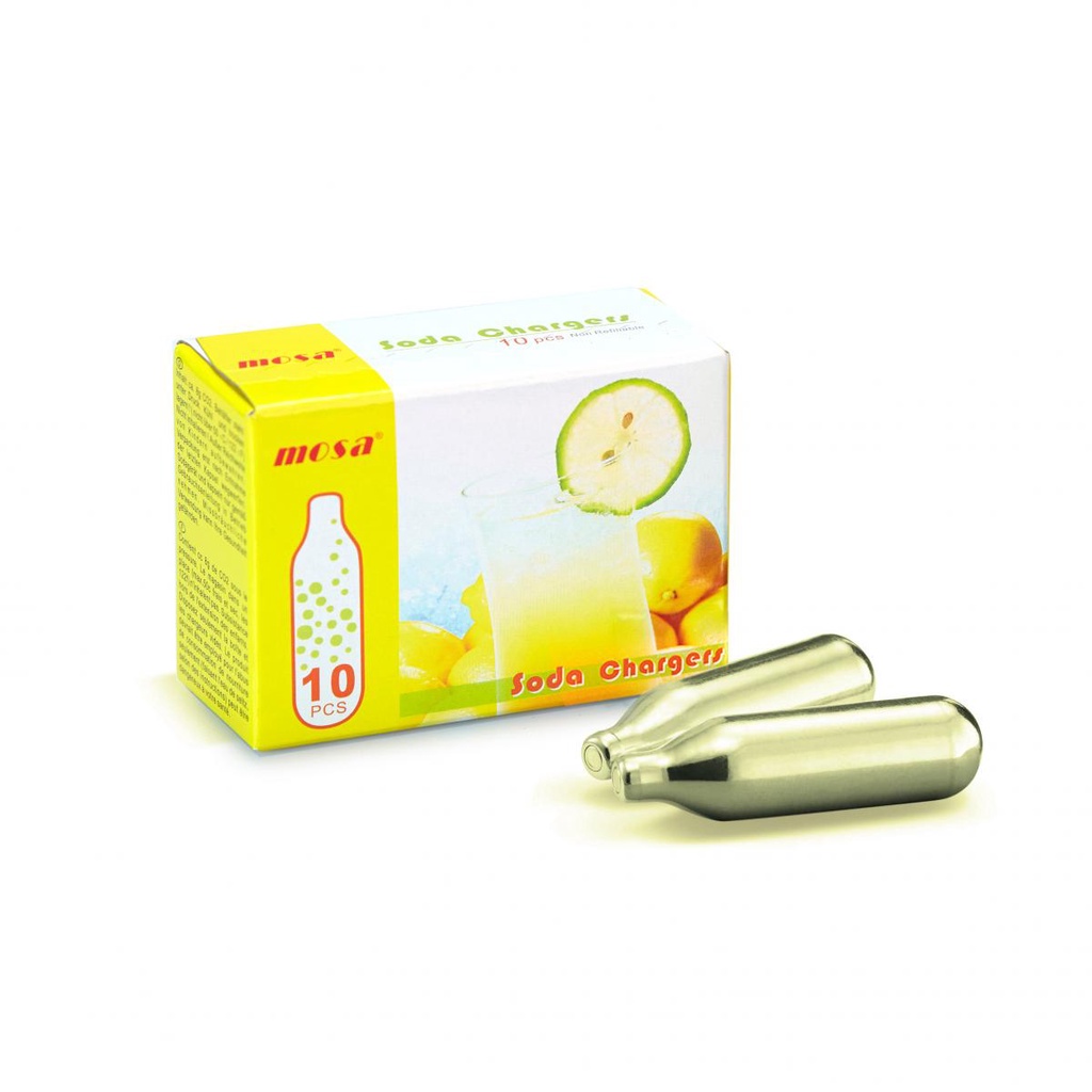 Viên gas soda hiệu Mosa hộp 10 viên. Hàng công ty có sẵn. Giao hàng ngay
