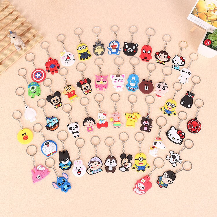 Móc khóa Silicon nhiều mẫu độc đáo, móc khóa cute ngẫu nhiên