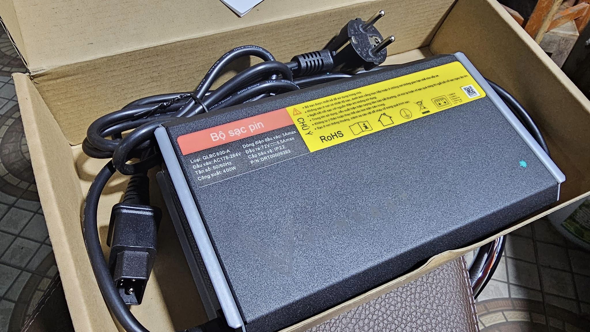 Sạc pin lfp 400w xe điện evo felizs