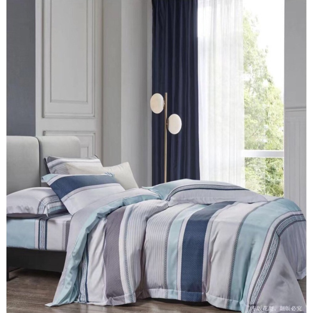 🌸 Bộ ga trải giường, bộ chăn ga lụa tencel 60S MICROFIBER bộ 4 món chăn ga lụa tencel cao cấp siêu mát, mềm mịn, vải đẹp - hethongnemtot.com