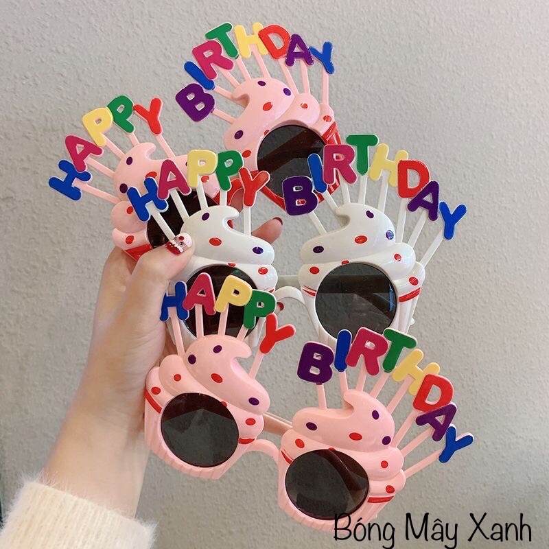 Kính mắt Happy Birthday- Kính mắt dễ thương