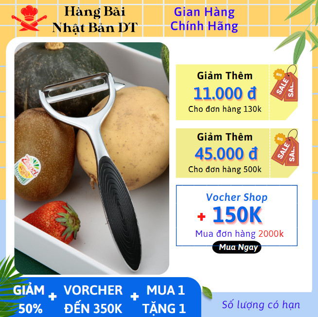 Nạo rau củ quả + dụng cụ nạo Kai hàng bãi nhật thiết kết