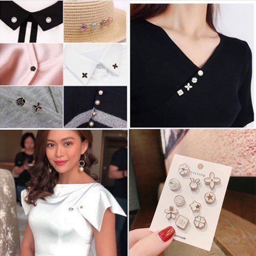 Khuy cài áo, set 10 khuy cài áo, combo 10 khuy cài áo