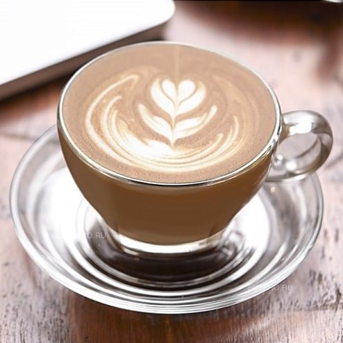Bộ 6 đĩa lót và 6 tách cafe latte ocean – p02443/p02471 – 260ml