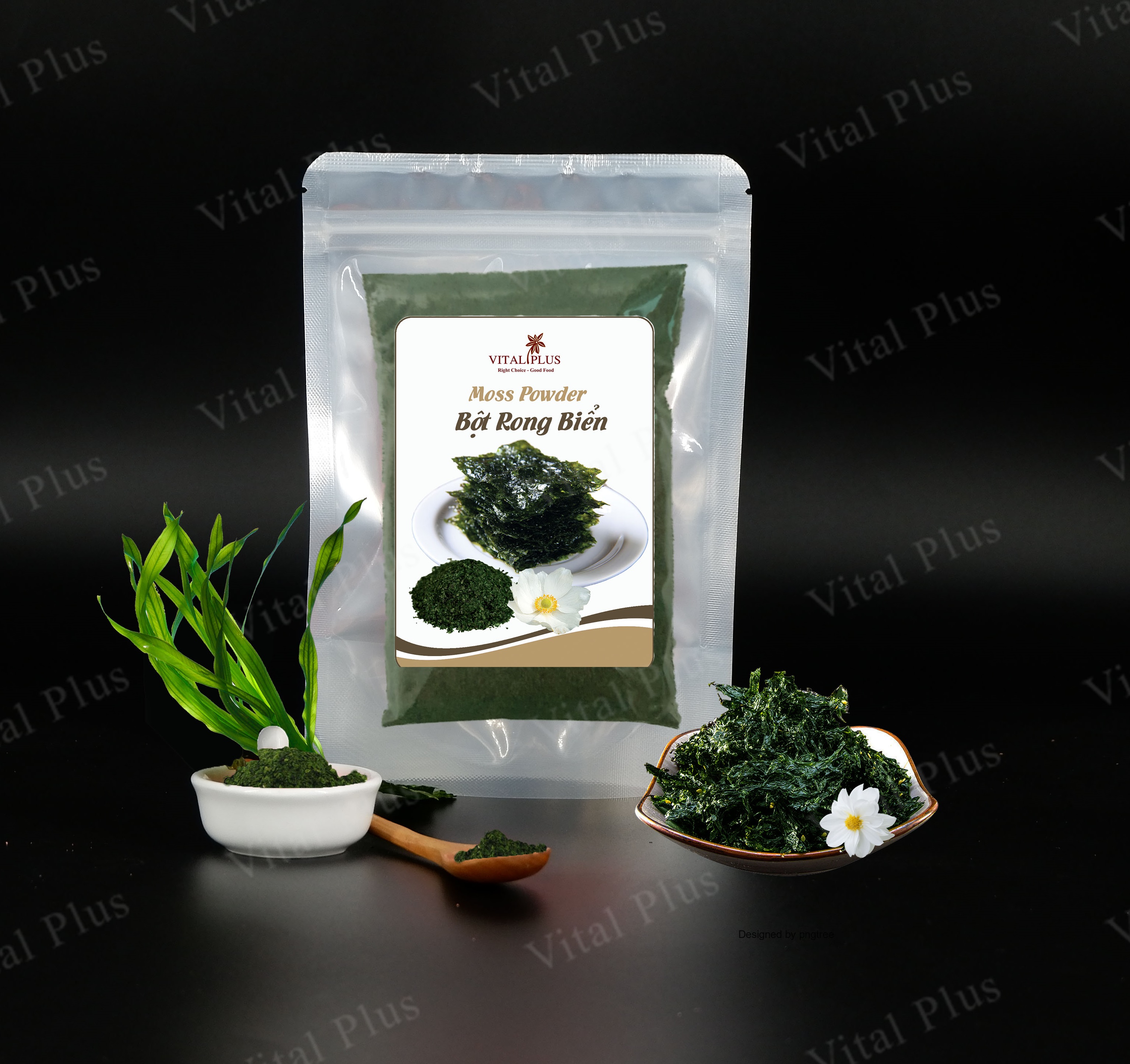 50 gram - Bột Rong Biển - Moss Powder - Shop Nhà Anise - Vital Plus
