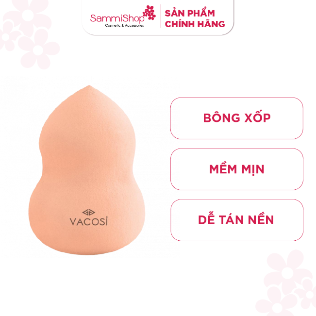 Vacosi bông phấn ướt hồ lô - bp06