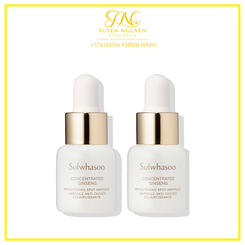 Mini Tinh Chất Sulwhasoo Bạch Sâm Giảm Nám Tàn Nhang Concentrated Gingseng Brightening Spot Ampoule 5g