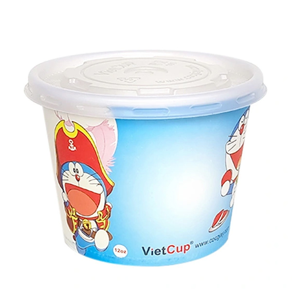 Set 100 bát giấy 12oz - 360ml dùng một lần