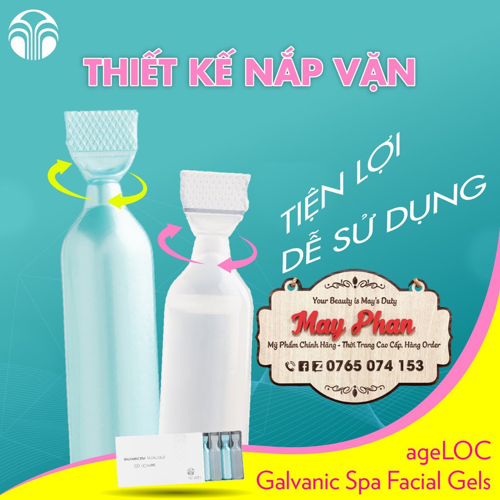 Gel Galvanic âm dương Galvanic Spa - 1 Cặp