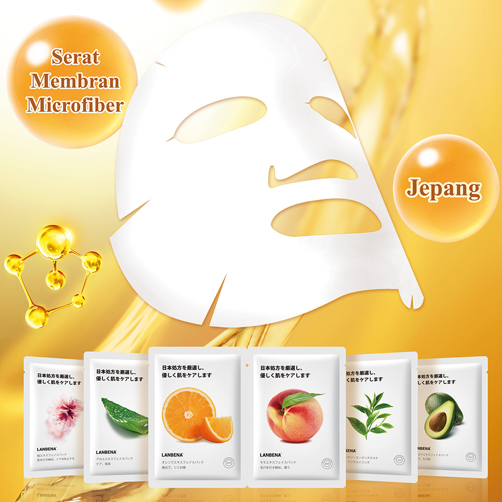 [HCM]Mặt nạ giấy Lanbena Dưỡng Ẩm Chống Lão Hóa Tái Tạo Da Se Khít Lỗ Chân Lông Face Mask Moisturizing Anti-aging