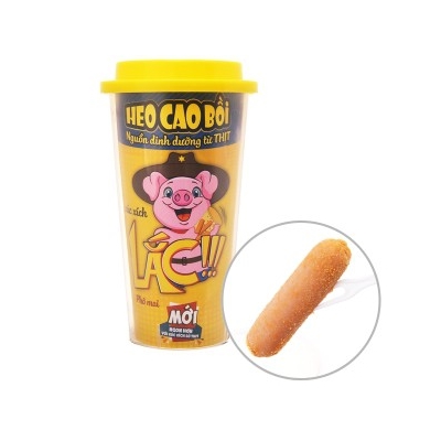 6 hũ xúc xích tiệt trùng heo cao bồi lắc phô mai