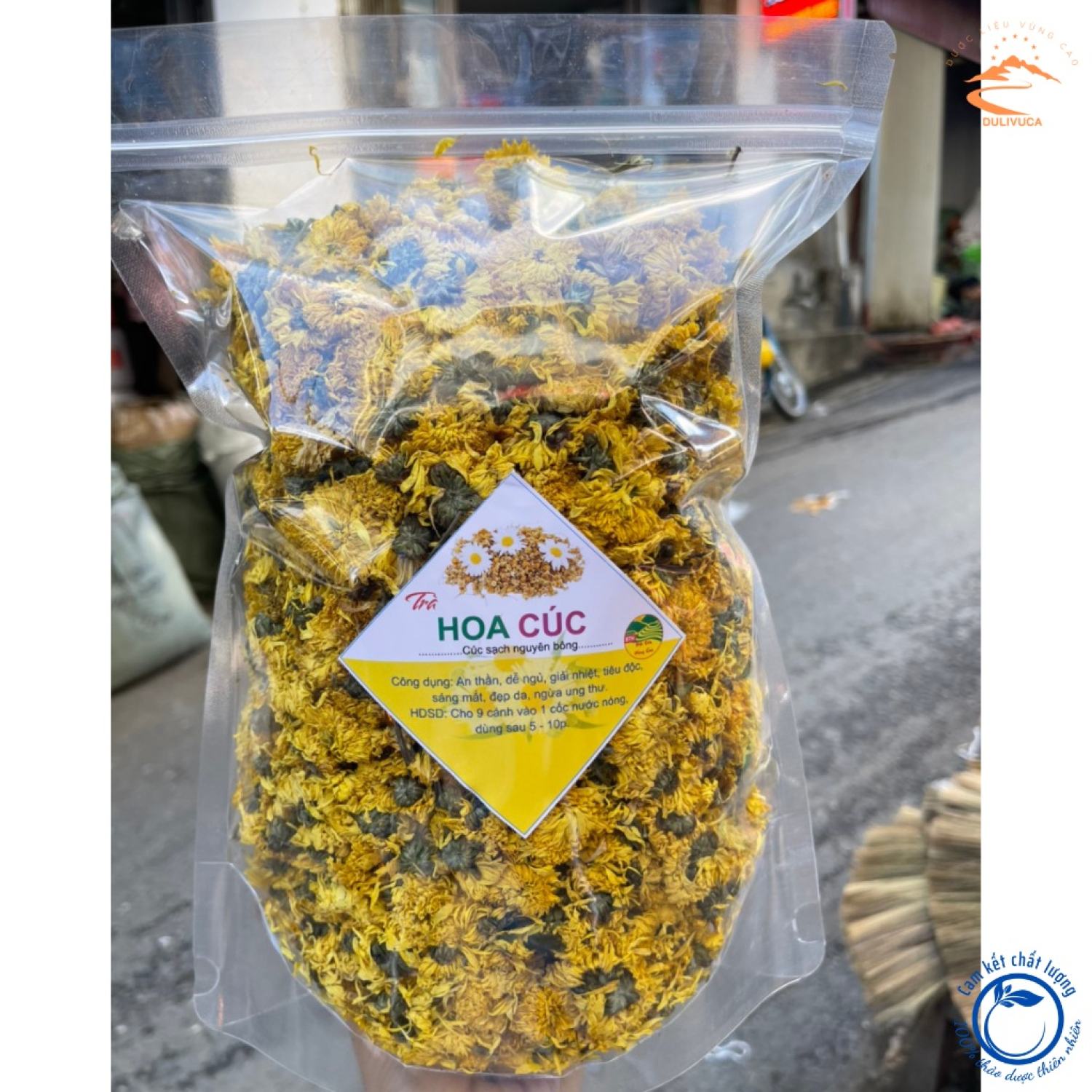 Trà Hoa cúc vàng sấy khô lᴏại 1 - Thượng hạng, Hoa cúc sấy khô nguyên bông dễ ngủ, lợi sữa, nấu nước sâm, pha trà