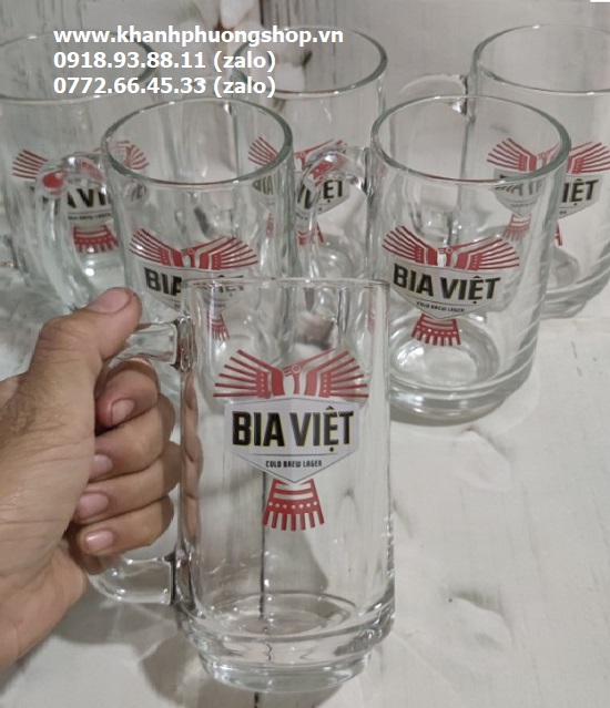 bộ 06 ly thủy tinh uống bia Thái Lan