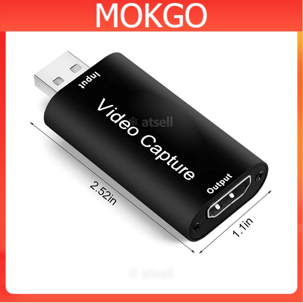 MO Mini Video Capture Card USB 2.0 HDMI Video Grabber cho PS4 Game DVD Máy quay phim HD Camera ghi lại Live Streaming