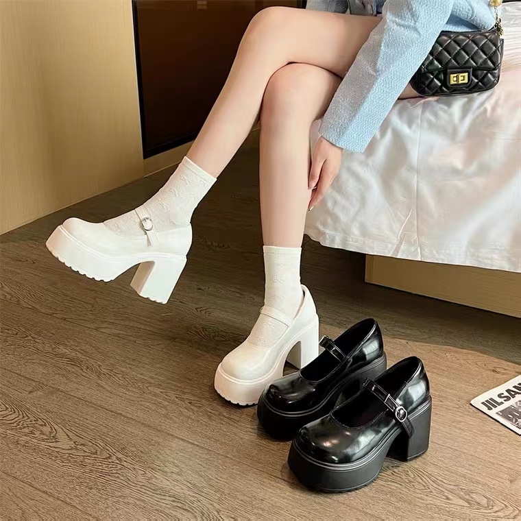 Sẵn Giày lolita đế cao 9cm cực xinh 2 màu