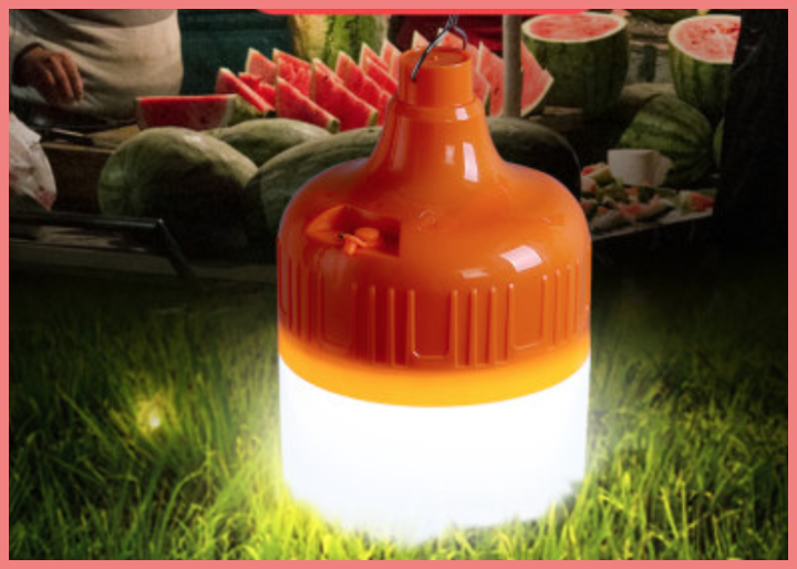 Bóng led trụ tích điện /30W/40W/50W sáng 4-6H liên tục (Cam)