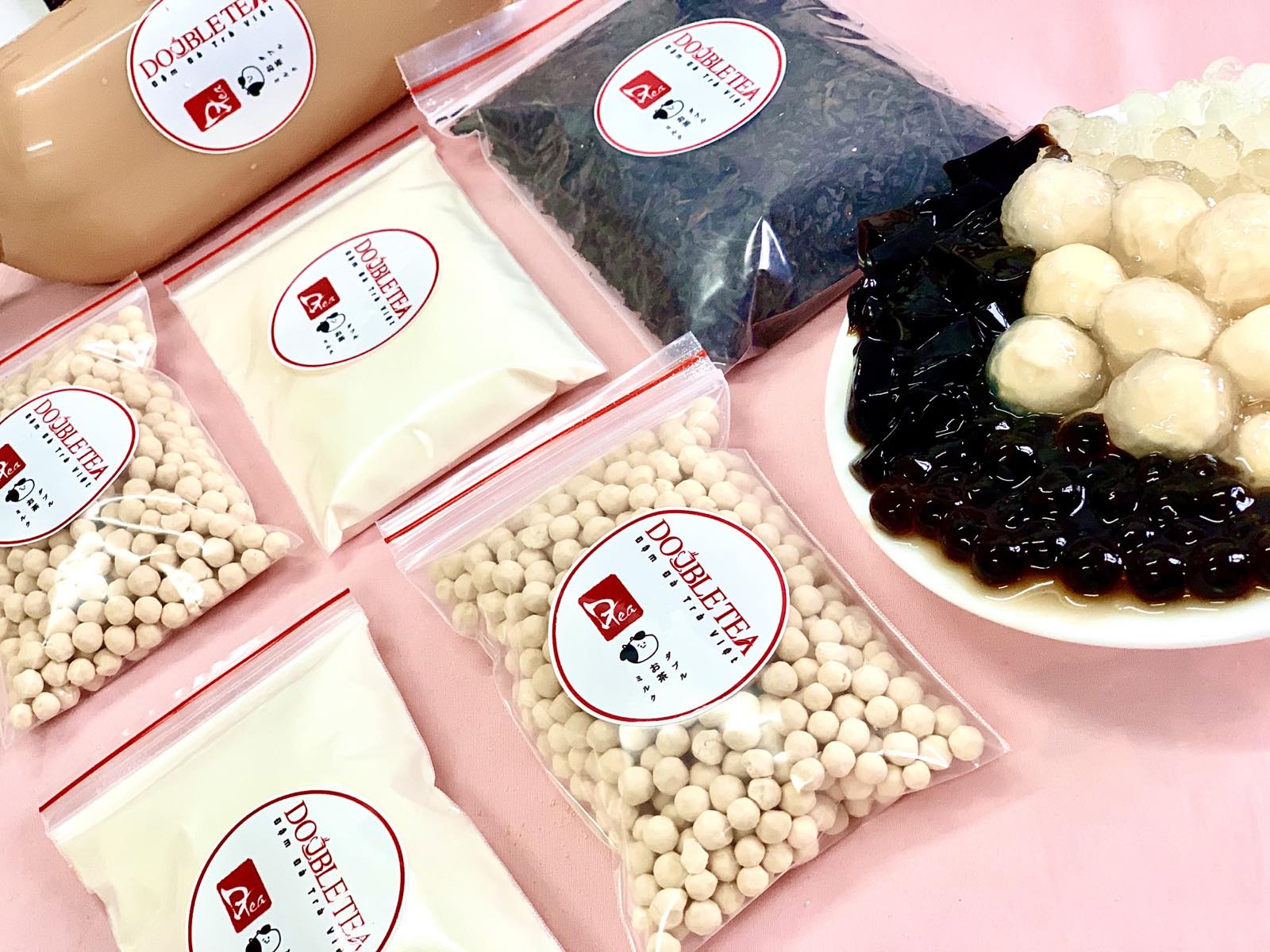 Trà sữa tự pha - set tự nấu trà sữa truyền thống trân châu hoàng kim - #doubletea