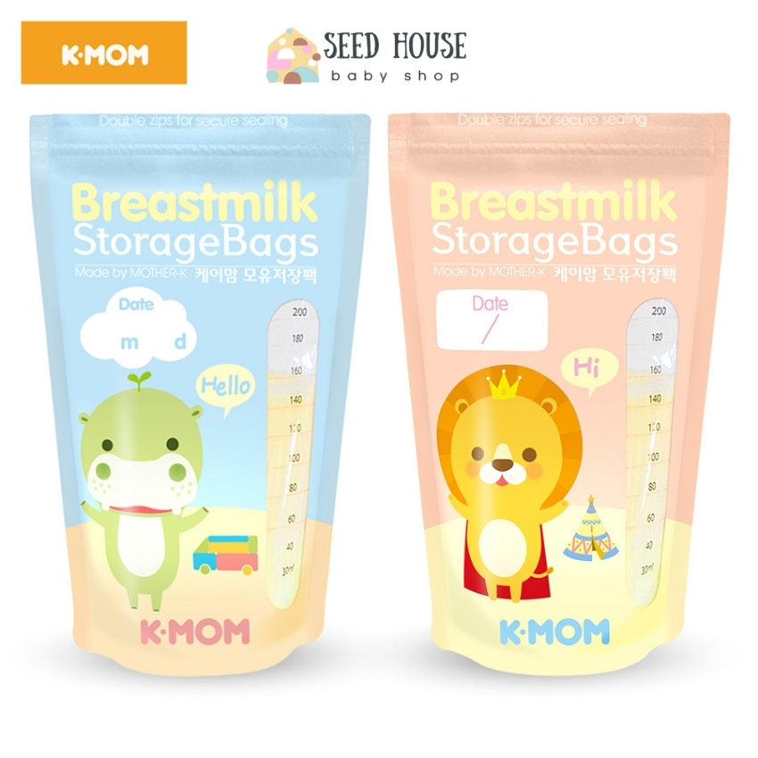 Túi Trữ Sữa K-Mom Hàn Quốc 200ml Seed House