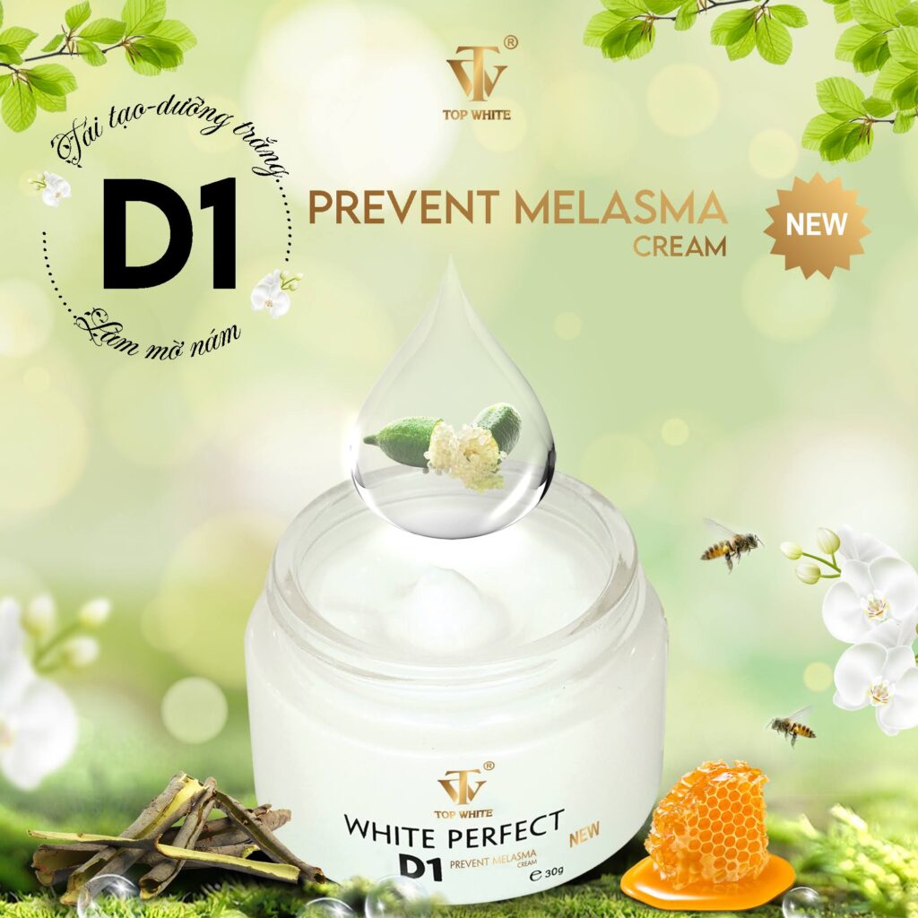 White Perfect D1 kem dưỡng trắng da ngừa nám tàn nhang đồi mồi