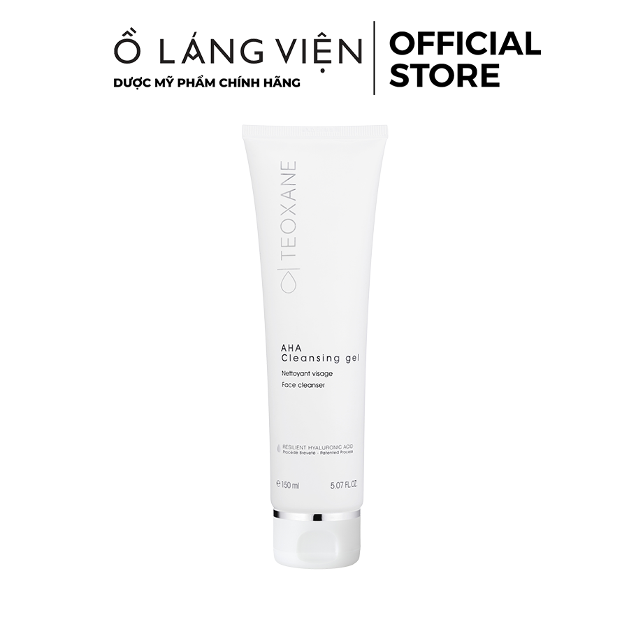 Gel rửa mặt làm sạch sâu và thanh lọc da teoxane aha cleansing gel 150ml