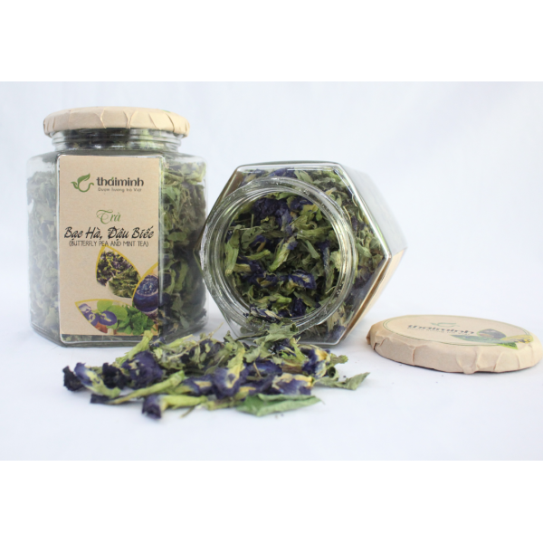 Trà hoa đậu biếc, bạc hà thái minh 50g